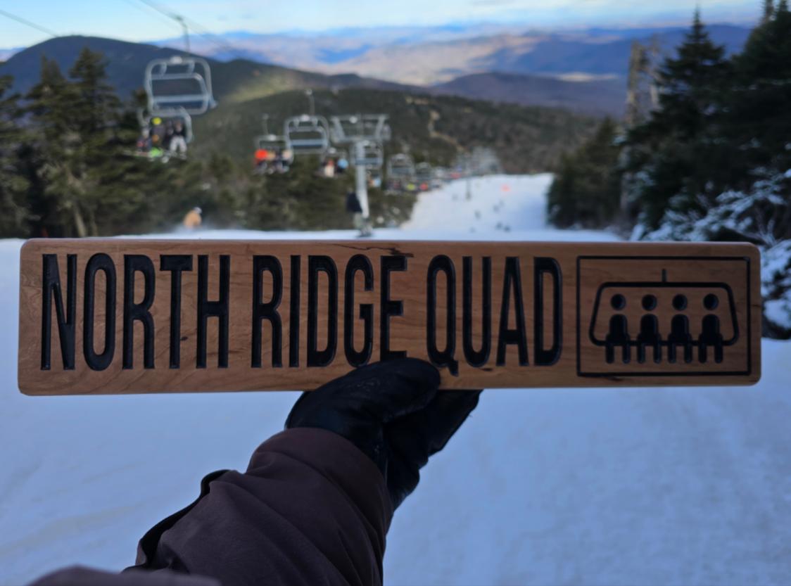 Personalized Ski Trail Sign