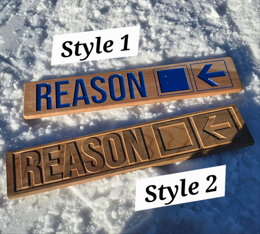 Personalized Ski Trail Sign