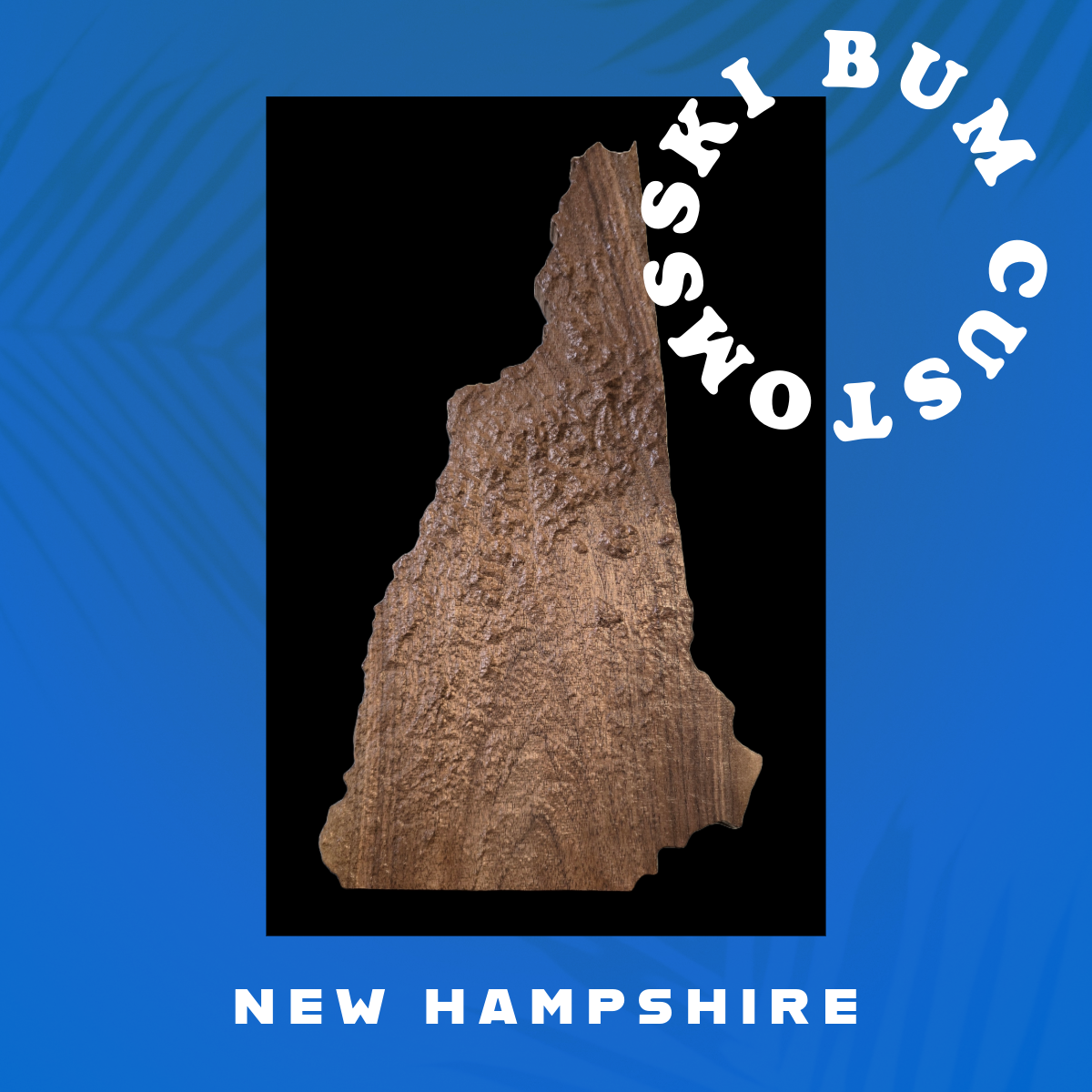 New Hampshire Topographic State Map